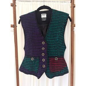 Vintage Rare Jeanne Marc Wool Sweater Vest